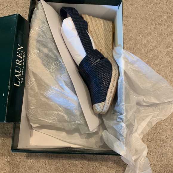 NWT Ralph Lauren blue espadrilles size 6 - Picture 3 of 7